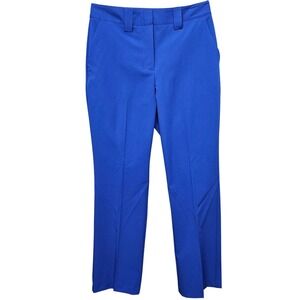 Worthington Womens Straight Leg Dress Pants Bold Blue Wrinkle Free Size 8 NWT